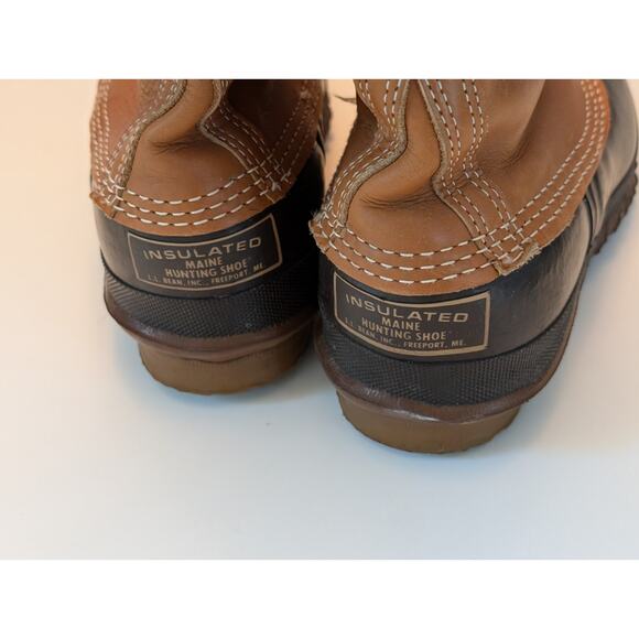LL Bean NWOT Vintage 70's Insulated Women's Leather 8" Waterproof Hunting Boot - Picture 5 of 9